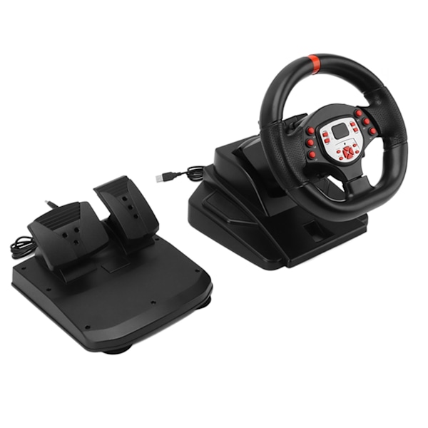 5 in 1 Driving Force -kilpa-ajoratti polkimella 180 asteen vaihdevivulla tärinällä PC-ohjauspyörä PS4:lle punainen raita