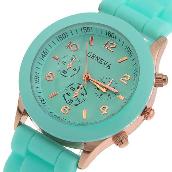 2024 Nytt Mode Lyxmärke Klocka Silikonarmband Quartz
