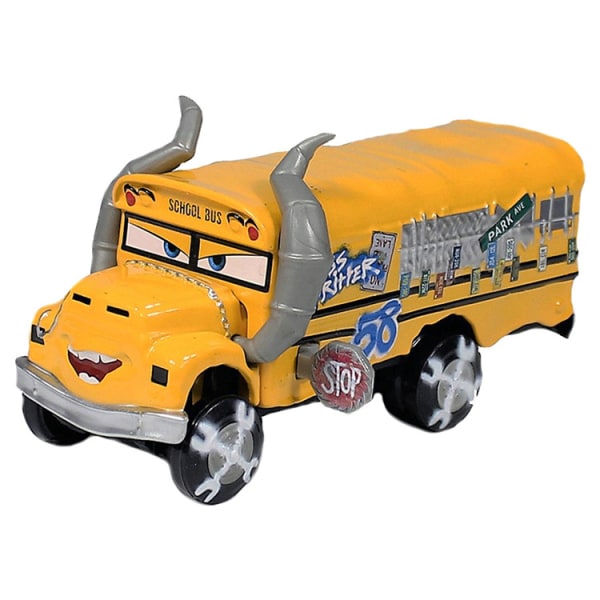 Disney Pixar Cars 3 Överdimensionerad Deluxe Diecast Collection Miss Fritter Metall Legering Modellbil Samling Leksakspresent för barn