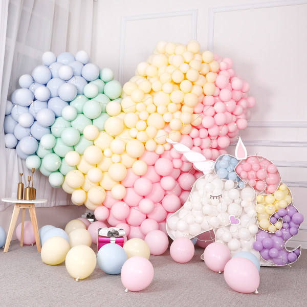 100 blandade färgballonger