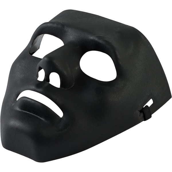 Halloween-mask Vanlig kostym Vuxenoutfit Skrämmande skrämmande skräckfest Ansikte Finklänning Cosplay Black 5 Masks