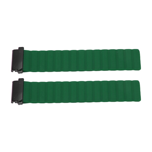 Magnetisk klockarmband justerbart snabbspänne silikon klockarmband 20mm passar för Garmin Fenix 7S 6S 5S OD Green