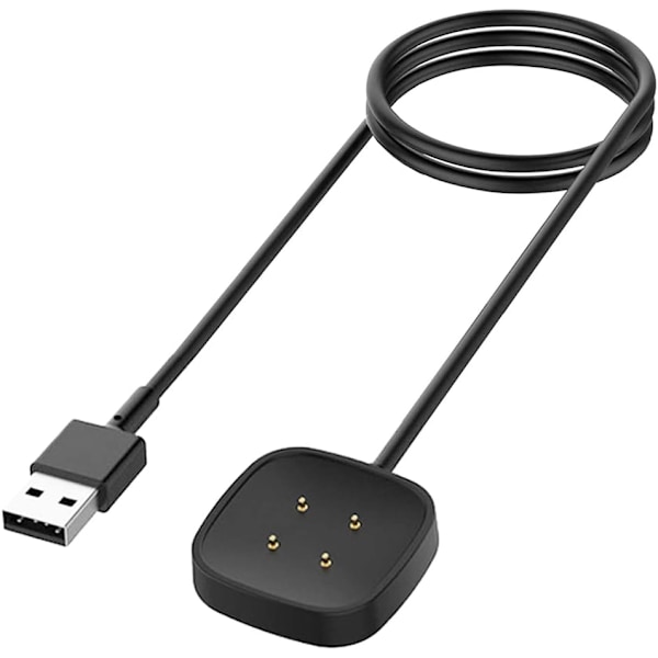 Laddare för Fitbit Sense/Sense 2/Versa 3/Versa 4, Ersättningsladdkabel Magnetisk Dockningsstation för Fitbit Sense 1/2, Versa 3/4 Smartwatch