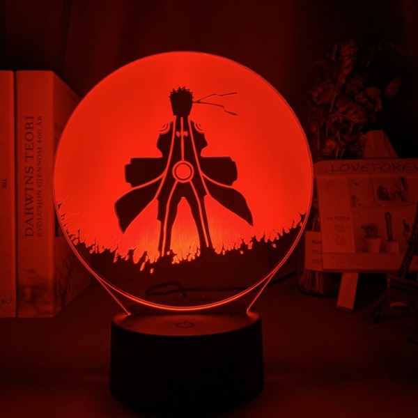 3D-nattlampor Naruto Team Uzumaki Naruto LED-nattlampa