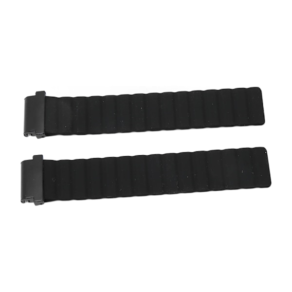 Magnetisk urrem justerbar hurtigudløselig silikoneurrem 20mm passer til Garmin Fenix 7S 6S 5S sort