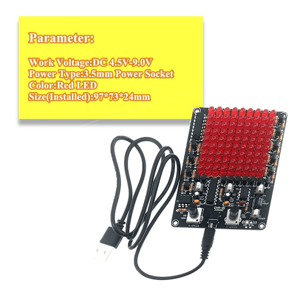 Lödningsövningskit LED Chaser Lödningskit DIY Elektronisk