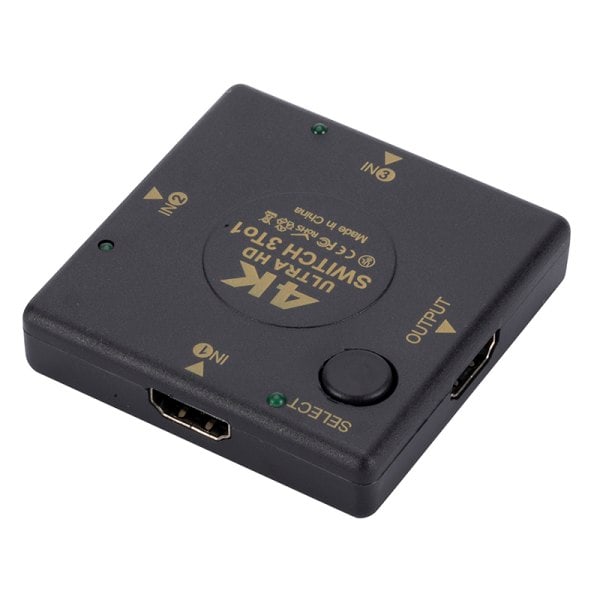 4K HDMI Switch Box Väljare 3 In 1 Ut Kvm o Extraktor