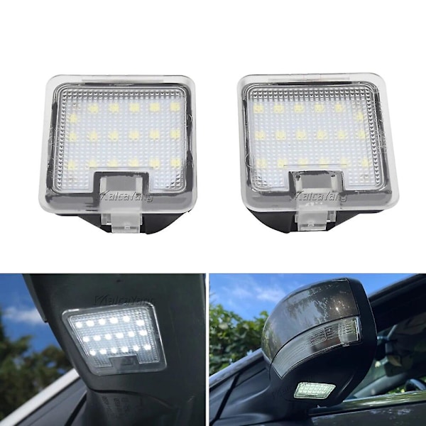 2x CANBUS LED under spejl belysning til Ford Focus MK3 MK2 Mondeo MKIV MKV Kuga C-Max Escape S-Max Velkomstlys under spejlet