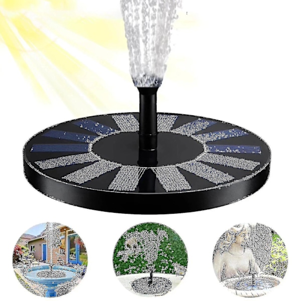 1.7w Solar Fountain Pump Floating Solar Water Pump Fountain For Garden Pond Swimming Pool