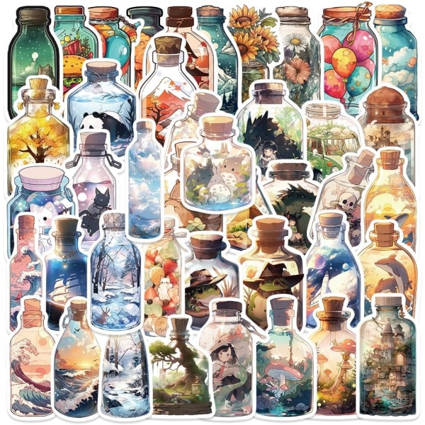 60 st söta pixel klistermärken, Kawaii mosaik trendiga rutnät klistermärken Dpingzi-50