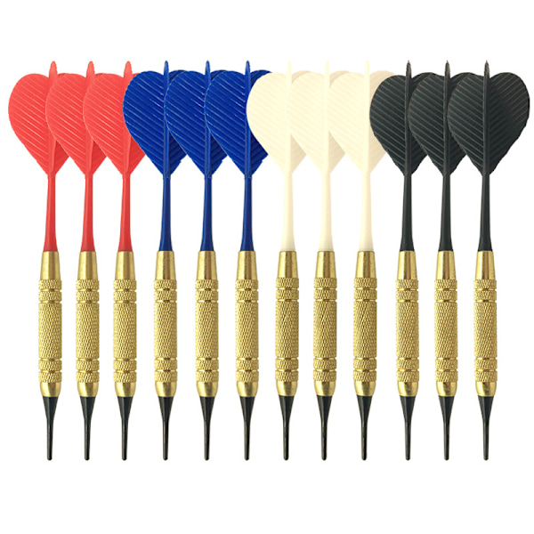 Dartpilar med plastspets, 12-pack elektronisk darttavla innehåller 10 st