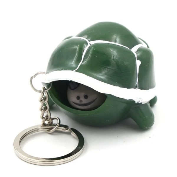 Fidget Toy Tortoise Nyckelringar Squeeze Toy Söt Tortoise Teleskophuvud Tecknad Turtle Stress Relief Pops It Rolig present till barn
