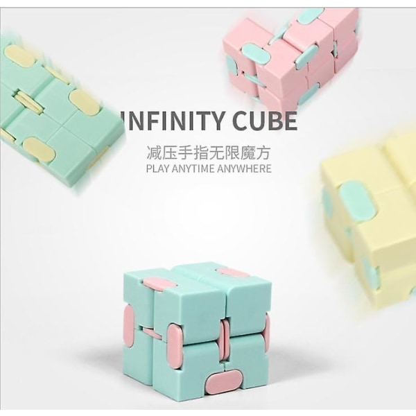 Fidget Toys infinity cube Antistress Blue Black