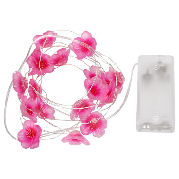 Lysstreng Rose Rød Blomst LED Udvidelig Twinkle Lampe Plast Udendørs Dekorative Forbrugsartikler