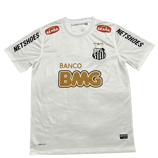 Säsong 1213 Brasilien Santos Tröja Santos Jubileumsutgåva Nr 11 Neymar Fotbollströja Vit Vit White XL