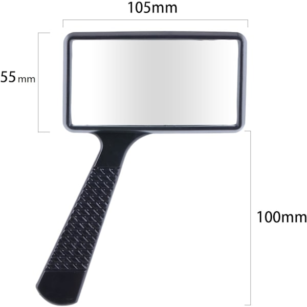 Rektangulärt fickförstoringsglas för läsning, 10x förstoring