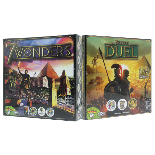 7 Wonders Duell - Brädspel (Grundspel) | Brädspel för 2 Spelare | Civilization och Strategi Brädspel ，Ålder 10+ ， Speltid 20-30 Minuter