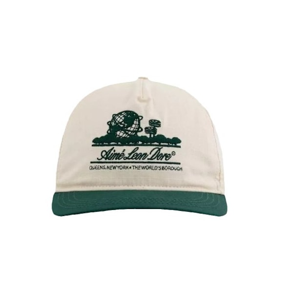 Aim Leon Dore Unisex Justerbar Basebollkeps white-green