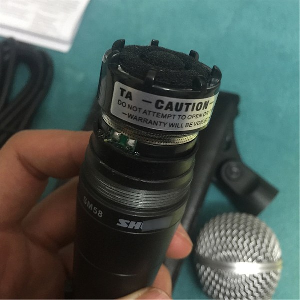 Shure SM58 Dynamisk Vokalmikrofon Trådbunden Mikrofon Med Strömbrytare Med Kabel Helt Ny