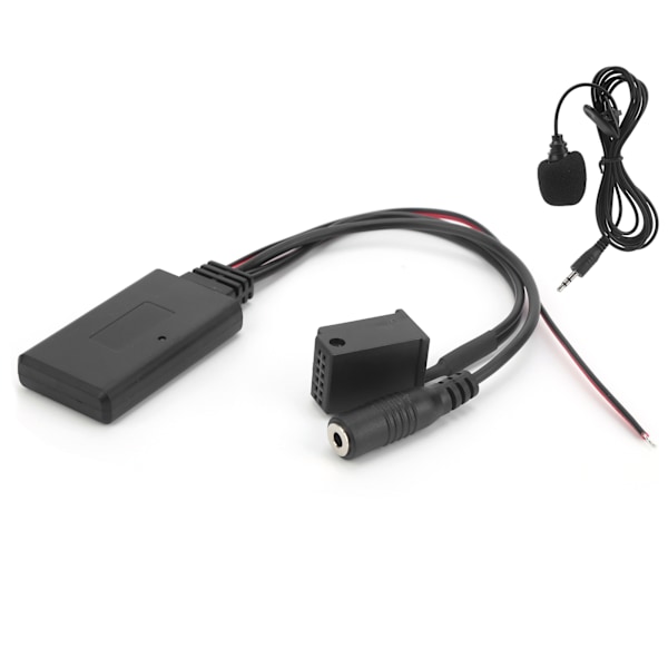 Bluetooth 5.0 AUX-ljudadapter 8-stifts mikrofon handsfree-kit passar för Ford 5000/6000 CD-stereo