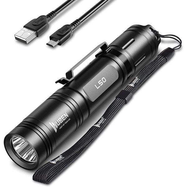 L50 Ultra Powerful Led Flashlight, Rechargeable 1200 Lumens Waterproof With Memory Function Military