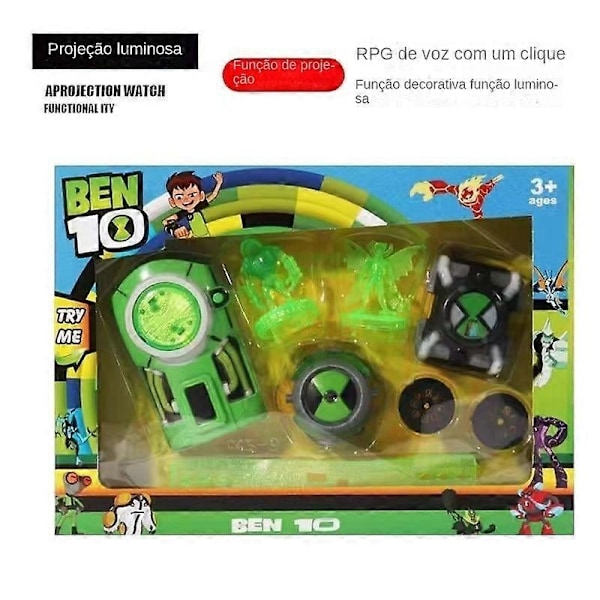 Ben 10 Omnitrix Ur Figur Legetøj Dai Ur Omnitrix Ben10 Ben 10 Action Model Børneur Gave - Perfekt army green