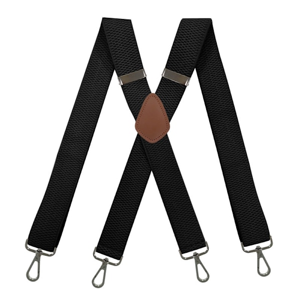 Pant strap with 4 hooks - clip, retro strap for men and women with adjustable elastic X-shape