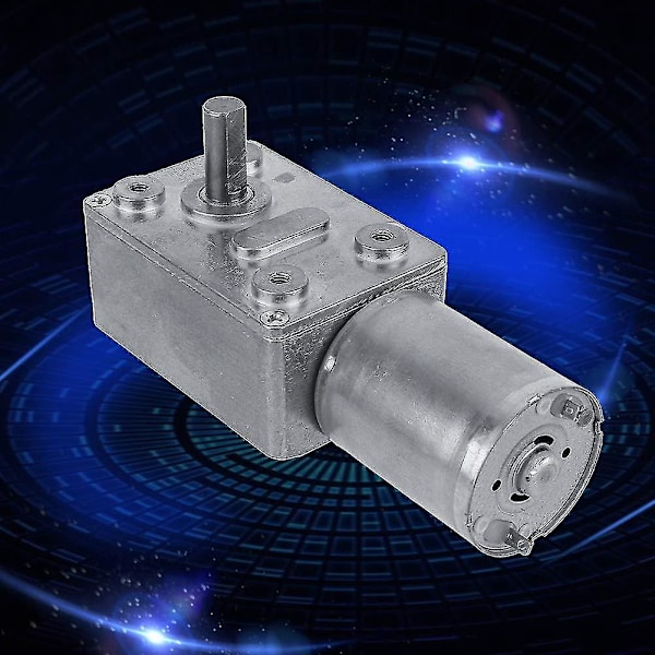 Dc 12v Elektrisk Motor Reversibel Reductions Turbine Høj Moment Sneg Gearkasse (40rpm)