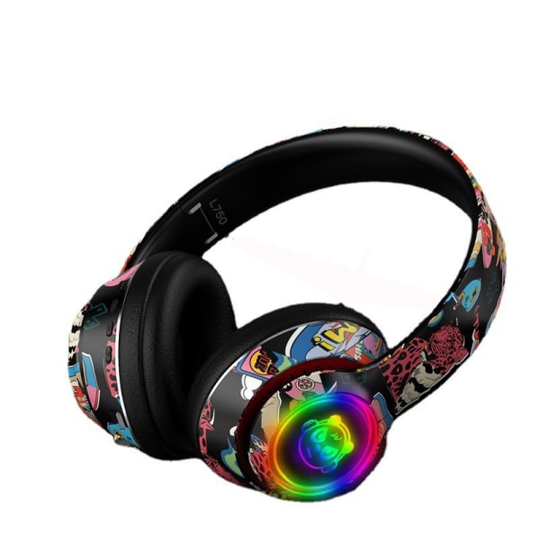 Graffiti pandebånd Trådløst Bluetooth-headset black