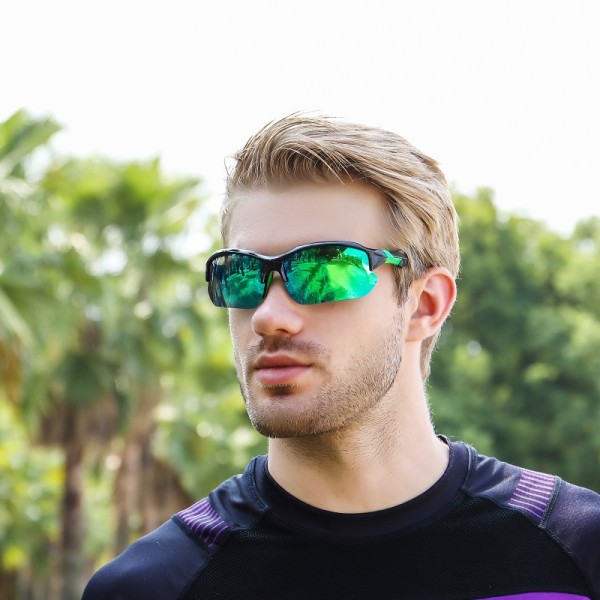 Cykelglasögon - Polariserade solglasögon för män Green