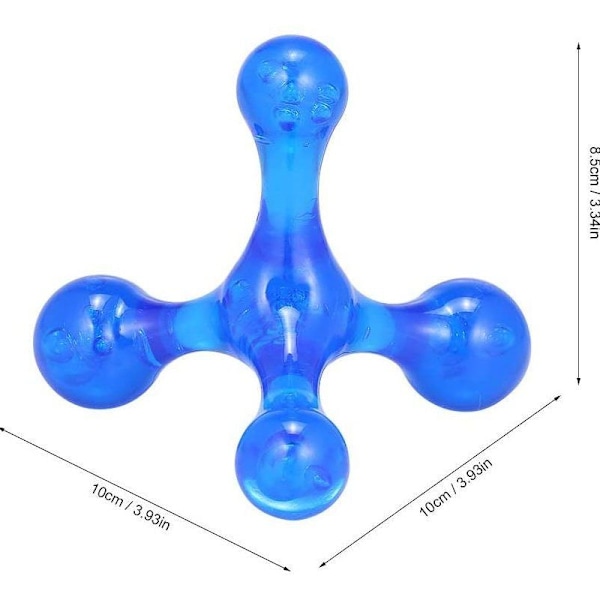 Anself Mini Massager 4-huvud Massageverktyg Kroppsmassager Kroppsmassager för