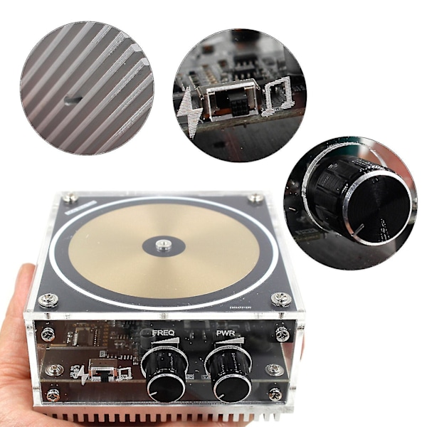 Solid State Music Tesla Spole Kunstig Lyn Desktop Legetøj Elektrisk Strøm Trådløs Transmission Model, 100% Ny