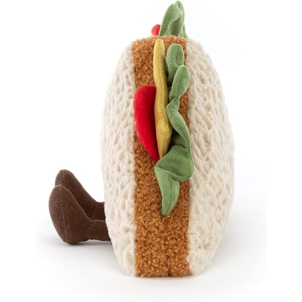 Jellycat Amuseables Sandwich Fyldt Legetøj, 25 cm | Mad Plys | Sjov Gaveidé