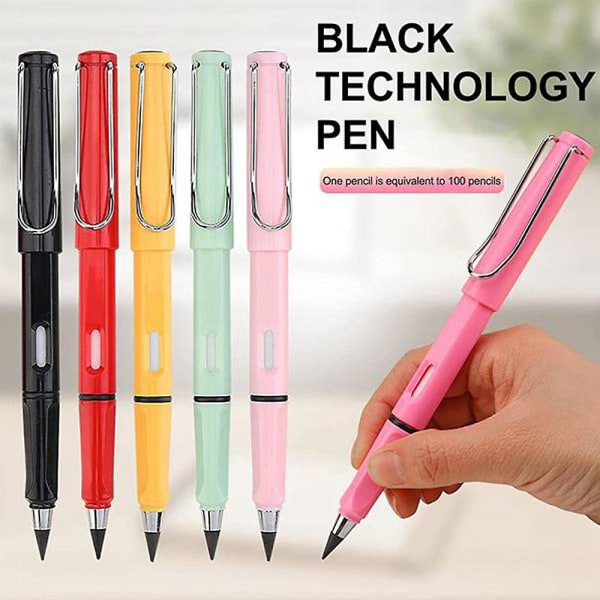 6:a Bläckfria pennor evig Pencil No Ink Pen Magic Pennor