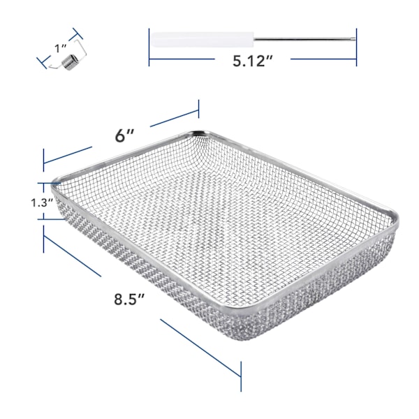 RV ventilationsgitter i rustfrit stål, rektangulær, firkantet, rund, nem at installere, RV myggenet fjederbånd til ovn og køleskab.