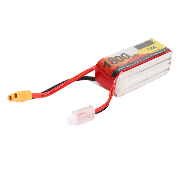 1800mAh Lipo-akku 100C purkautumisnopeus 14,8V 4S XT60-liitin RC-akkuvirta RC-helikopteriin automalliin