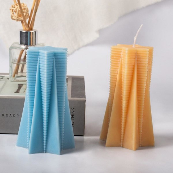 Silikoninen Sylinteri 3D-kynttilämuotti DIY-kynttilämuotti Uudelleenkäytettävä kynttilänvalmistusmuotti