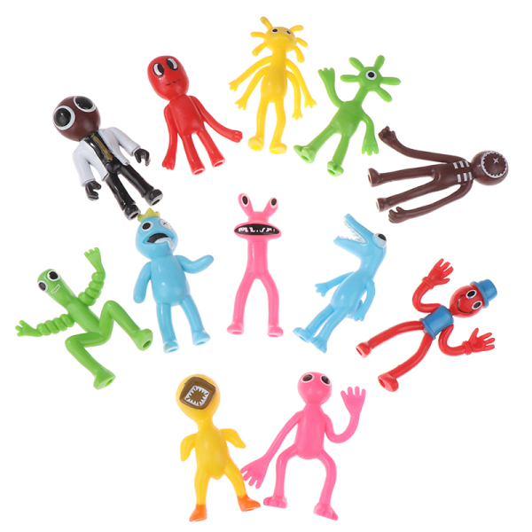 12 stk/sæt Roblox Rainbow Friends Figurer Modelldukker som gave 12stk/sæt