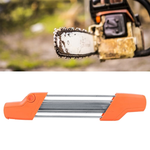 5,2 mm handhållen 2-i-1-kedjesågslipare fil passar för STIHL 5605 750 4303 3/8 tum P och 0,325 orange