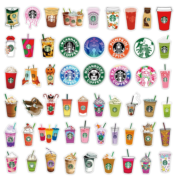 50st Starbucks klistermärken - Graffiti klistermärken