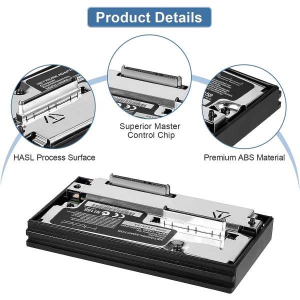 SATA-nätverksadapter, hårddiskadapter, HDD-adapter för PS2 med överlägset huvudkontrollchip