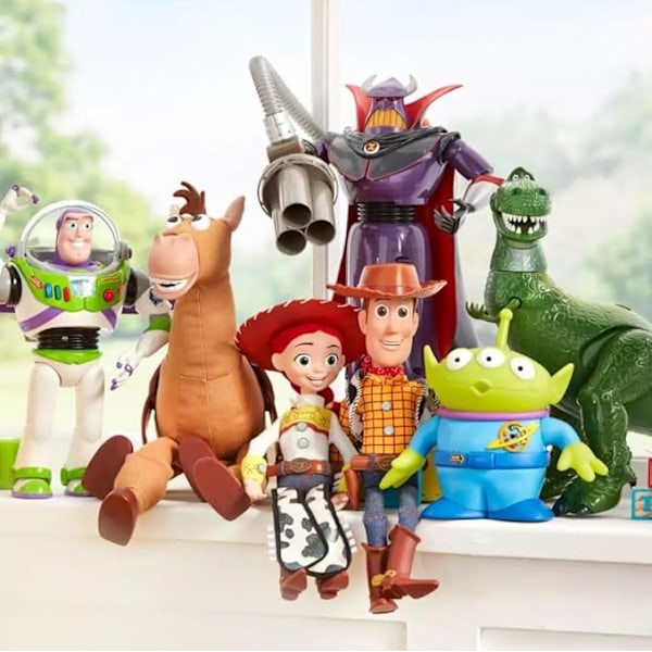 Disney Buzz Lightyear Ljud Actionfigur från Toy Story, Interaktiv Leksak för Barn