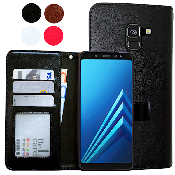 Suojaa Galaxy A8 - Nahkakotelo! Ruskea