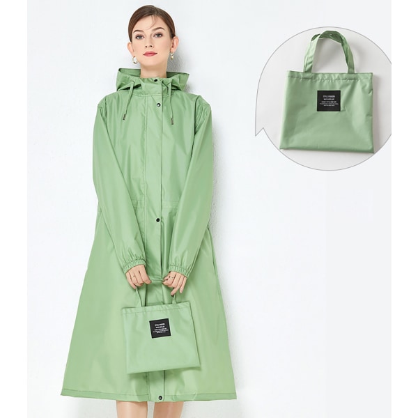 Trendig vindjacka regnjacka, lätt och andas, enfärgad green L
