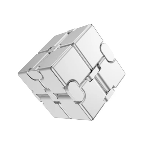 Metall Infinity Cube Anti Stress Aluminiumlegering Lätt att spela Kontors Flip Kubisk Fidgetleksak genshin Vuxna Ångestlindring qiyi anpassad