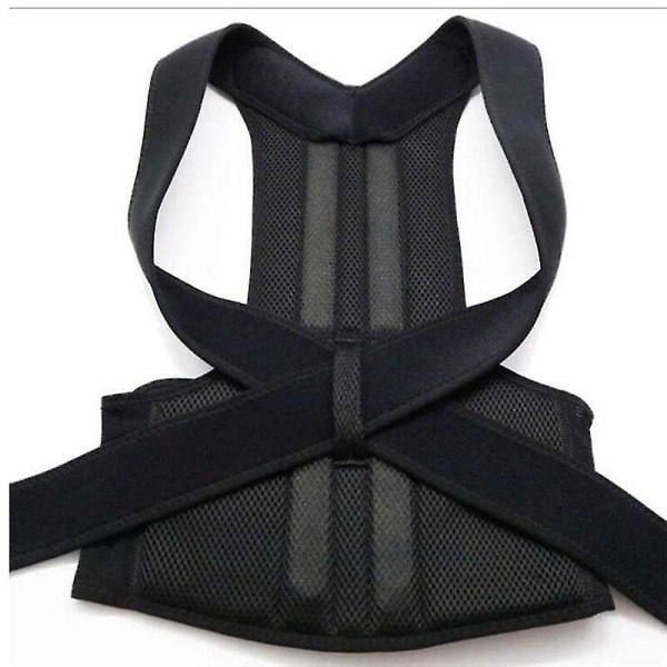 3XL Plus Size justerbar magnetisk hållningskorrigerare: unisex svart axel- och ryggbälte för män och kvinnor, perfekt för kroppsformning, Shapewear XXL