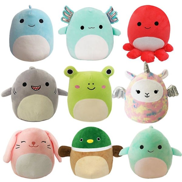 20 cm Squishmallow plyslegetøjsdukke pude - gul bi