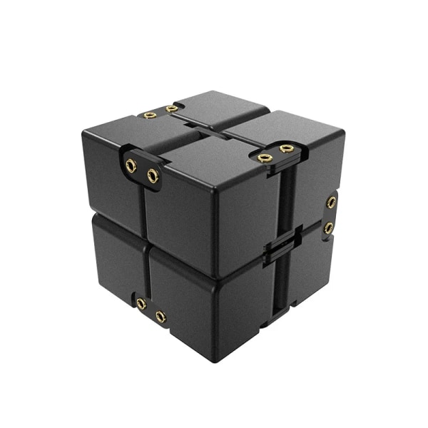 Metal Infinity Cube Anti Stress Aluminum Alloy Easy Play Office Flip Cubic Fidget Toy genshin Adults Anxiety Relief qiyi custom