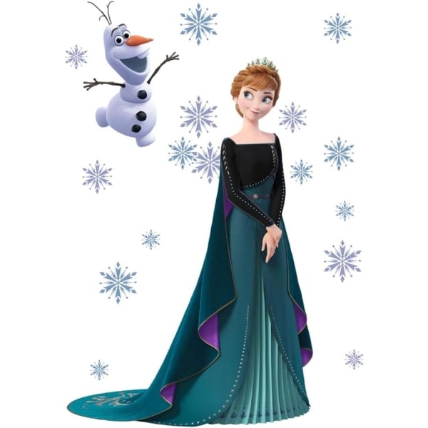 XXL Frozen Disney Frozen Vægstikker Aftagelige Stue Elsa Vægsticker
