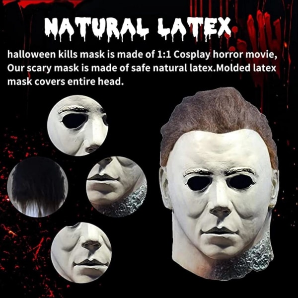 Elmodam Michael Myers Mask 1978, Skrämmande Halloween Mask